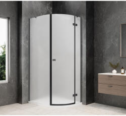SAPHO GLOBE GUN METAL íves zuhanykabin, 900x1000mm, jobbos, matt üveg GB2910MRGM (GB2910MRGM)