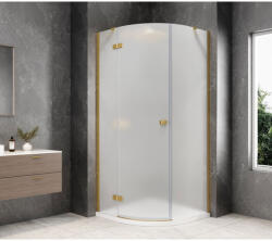 SAPHO GLOBE GOLD MATT íves zuhanykabin, 900x900mm, balos, matt üveg GB2690MLG (GB2690MLG)
