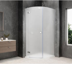 SAPHO GLOBE CHROME íves zuhanykabin, 800x1000mm, balos, matt üveg GB2810MLC (GB2810MLC)
