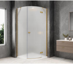 SAPHO GLOBE GOLD MATT íves zuhanykabin, 1000x1000mm, jobbos, matt üveg GB2610MRG (GB2610MRG)