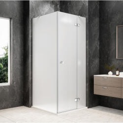 SAPHO GLOBE CHROME nyílóajtó oldalfallal, 900x900mm, jobbos, matt üveg GB1090-3315MRC (GB1090-3315MRC)