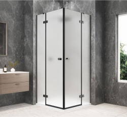 SAPHO GLOBE GUN METAL sarokbelépős zuhanykabin, 800x800mm, matt üveg GB5880MGM (GB5880MGM)