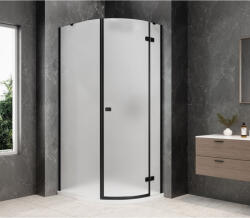 SAPHO GLOBE BLACK íves zuhanykabin, 800x900mm, jobbos, matt üveg GB2890MRB (GB2890MRB)