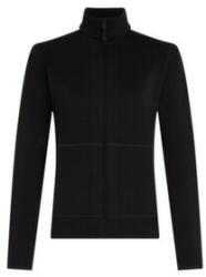 icebreaker Merino 400 Realfleece Descender LS Zip Women Hanorac BLACK S