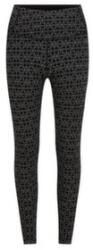 Icebreaker Merino 260 Oasis Vertex High Rise Leggings Alpine Geo Women Colanți BLACK/SNOW/J M