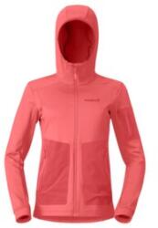 Norrona falketind warm2 stretch Hood Women Jachetă Deep Sea Coral/Baked Apple L