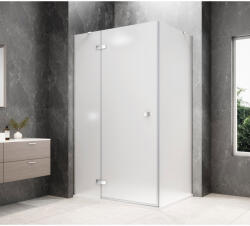 SAPHO GLOBE CHROME nyílóajtó oldalfallal, 900x800mm, balos, matt üveg GB1090-3215MLC (GB1090-3215MLC)