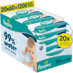 Pampers 99% Water Baby nedves törlőkendő 20x60 db