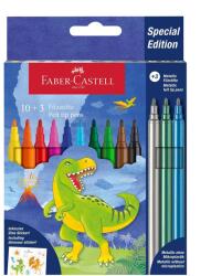Faber-Castell Faber-Castell: Dinoszauruszos filctoll 10+3db-os csomag (554214) - innotechshop - 1 200 Ft