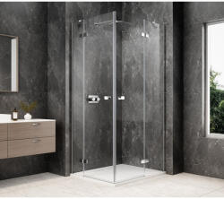 SAPHO GLOBE CHROME sarokbelépős zuhanykabin, 1100x800mm, transparent üveg GB5180C (GB5180C)
