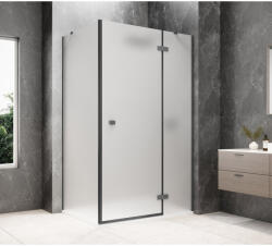 SAPHO GLOBE GUN METAL nyílóajtó oldalfallal, 900x800mm, jobbos, matt üveg GB1090-3215MRGM (GB1090-3215MRGM)