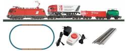 PIKO Piko: Set starter - Locomotivă electrică ÖBB Taurus cu vagoane de marfă și șine (57177) Trenulet