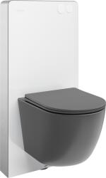 Mexen Lena set wc suprapus Tex Air G cu rezervor pneumatic, vas WC și capac cu închidere lentă, gri închis mat (615030224071A-20)