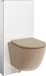Mexen Lena set WC de suprafață cu cadru pneumatic Tex Air G cu vas WC și capac cu închidere lentă, cappuccino mat (615030224064A-20)
