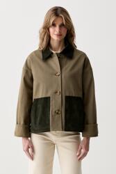 Barbour átmeneti kabát női pamuttal Cloverdale - zöld 40