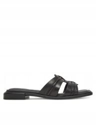Clarks Fekete Casual Bőr Flip-flop Papucs 39 3DA Pántokkal