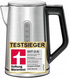 Rommelsbacher elektromos vízforraló rozsdamentes acél 1, 7L 3000W ezüst (WK3000)