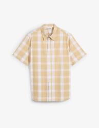 Bonprix B. p. c Férfi Ing Casual Pamut Rövid Ujjú KOCKÁS__47/48