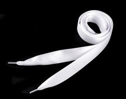  Szatén cipőfűző 110 cm, fehér, 2 db