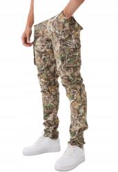 Boohooman Férfi Military Nadrág Moro Mintával Zsebekkel 30 Z3A (BMM76732-135-267)
