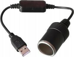  5V Usb C Adapter Auto Átalakító Usb Szivargyújtó Aljzat 12V