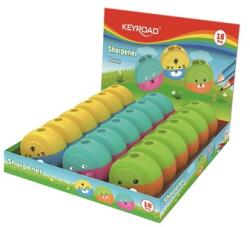 Keyroad Hegyező 2 lyukú tartályos Keyroad, Speedy Snail, vegyes színek (KR971839)
