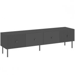  VIENA komód/alacsony szekrény, 1800 mm, 2 ajtós | Antracit/fekete (5003206ANCO) - primbutor