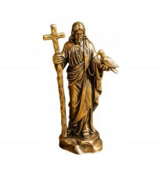 BN Jézus Krisztus figura galambbal sárgaréz kereszt figura 5, 5 cm szobor (MIEDŹ)