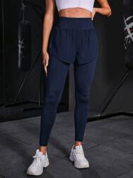 Shein Sötétkék Sport Leggings Masnival És Magas Derékkal 1MA