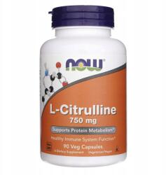 NOW L-Citrullin 750 mg Izompumpa Aminosavak 90 db kapszula (Now Foods L-Cytrulina 750 mg)