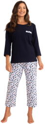 Regina pijama de damă 4018 albastru închis: M (34568 M)