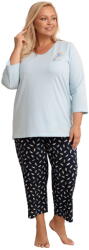 Regina pijama de damă 4029 albastru: 5XL (34563 5XL)