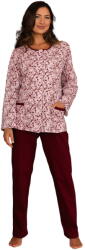 Regina pijama de damă cu nasturi 4022 bordo: XXL (34519 XXL)
