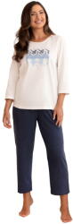 Regina pijama damă 4024 ecru: L (34571 L)