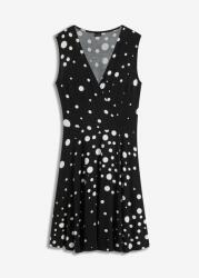 Bonprix B. p. c Ruha Plus Size Viszkóz Bő V-nyakkivágással Pöttyös __52/54