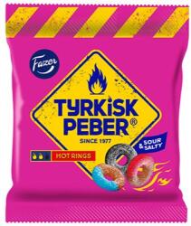 Fazer Tyrkisk Peber Hot Rings - csípős és savanykás, kör alakú édesgyökér cukorka, 150 g (27900)