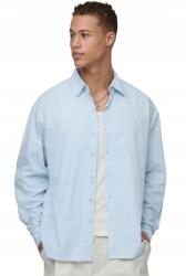 Boohooman Férfi Ing Casual Kék Hosszú Ujjú M Z3A (CMM17140-106-56)