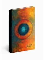 Realsystem Zsebnaptár álló Picture, fehér lapokkal mandala Realsystem 2027 - papirx