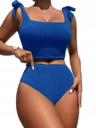 Shein Fürdőruha Bikini Kék Kétrészes Csíkos L-es (sw2303015223511476)