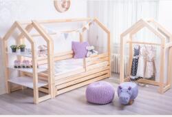  Házikó ágy prémium fiókkal ágy méret: 90 x 200 cm, fiók, lábak: lábak nélkül, Leesésgátlók: Egyik sem