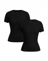 Shein 2PACK Fekete Rövid Ujjú Pamut Női Póló 1MA