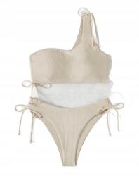  Kétrészes Fürdőruha Bikiniruha Bézs, Megkötős S 1LA (sw2205050079240827-S)