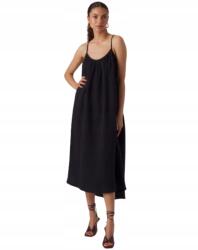 VERO MODA Fekete Ruha Vállpántokkal Egyenes Pamut M J2B