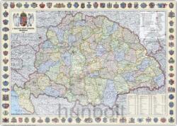  A Magyar Szent Korona országai 1914 (1: 360 000) 125x90 cm, Íves, papír