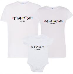 LOGOSTORE Póló Szett Családnak Darabok Barátok Anya Apa Fiú Lány Gyerek