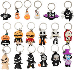  Halloween kulcstartó, műanyag, kb. 1-5cm magas, többféle (KBI-5626110111) - officetrade