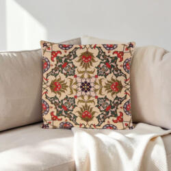Bakhtar Krém díszpárna 45x45 - Keleti ornament (DP011)
