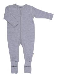 JOHA Overall/Pijama lână merinos cu/fara sosete Joha - Basic Grey