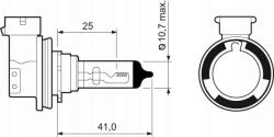Valeo 032525 Izzó, főfényszóró
