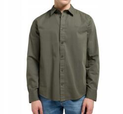 Lee Férfi ing olivazöld Lee Patch Shirt Olive Grey XXL (112370548)